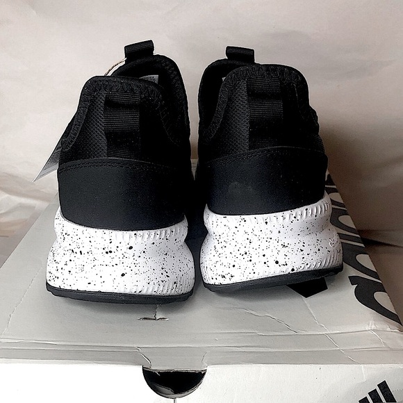 ADIDAS CLOUDFOAM X_PLRPULSE Black w Speckled Soles Slip On Shoes Unisex NIB - Picture 5 of 17